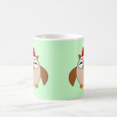 Chouette de Noël mignonne Mug (Centre)