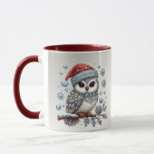 Chouette de Noël Mug (Gauche)