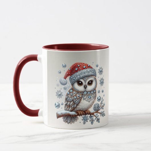 Chouette de Noël Mug (Gauche)