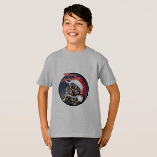 Chouette de Noël - T-shirt de base pour enfants