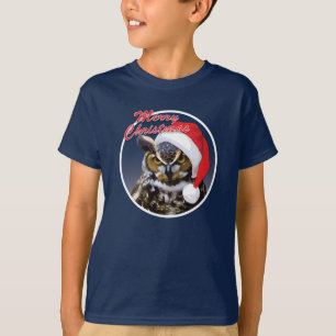 Chouette de Noël - T-Shirt de la hane de base pour