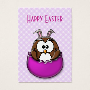 Chouette de Pâques - rose