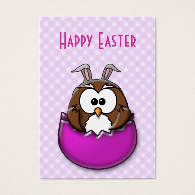 Chouette de Pâques - rose (Devant)