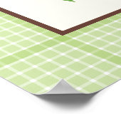 Chouette de printemps mignonne sur une affiche de (Coin)