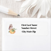 Chouette de récolte et Étiquette de adresse Citrou (En situation)