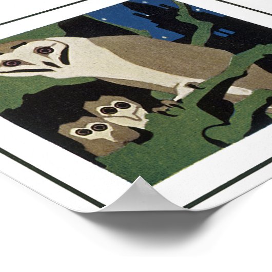 Chouette de style Art déco et owley (Coin)