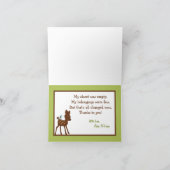 Chouette des amis de la forêt de Cartes de remerci (Intérieur)