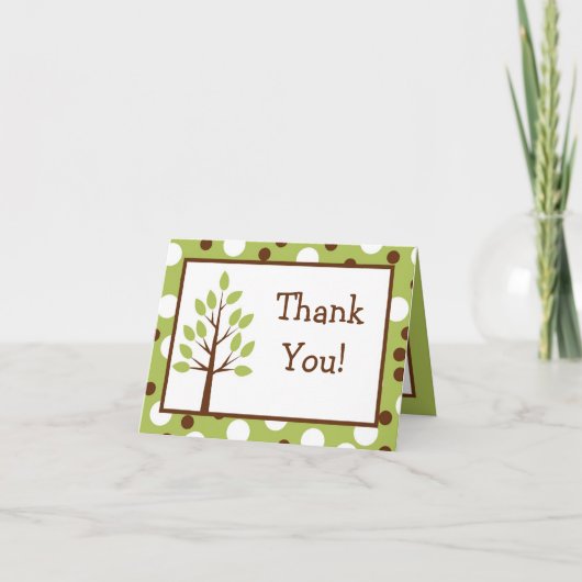 Chouette des amis de la forêt de Cartes de remerci (Devant)