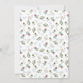 Chouette des bois C'est une invitation de Baby sho (Dos)