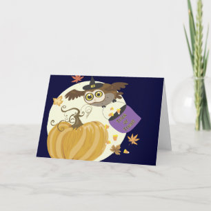 Chouette d'Halloween ou carte de voeux