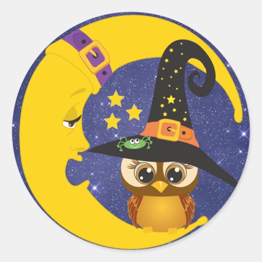 Chouette d'Halloween sur les stickers Starlight de (Devant)