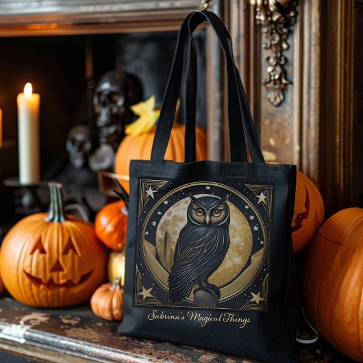 Chouette d'Halloween sur mesure ou Sac fourre-tout