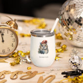 Chouette d'hiver enchantée, personnalisée