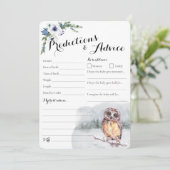 Chouette d'hiver Snowy Baby Prédictions et carte d (Debout devant)