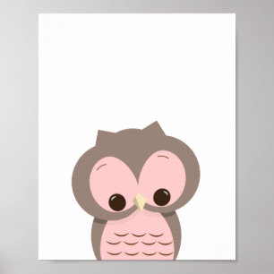 Chouette dorée douce dans la décoration murale de