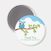 Chouette douce Boy Boy Magnet Merci (Recto/Verso)
