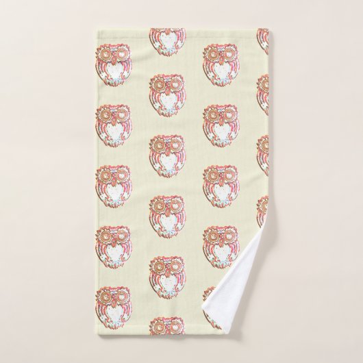 Chouette éblouie (Serviette à main)