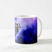 Chouette En Mug Bleu (Devant droit)