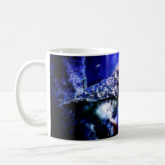 Chouette En Mug Bleu (Gauche)