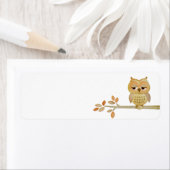 Chouette endormie dans le Étiquette d'arbre (En situation)