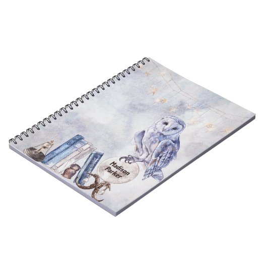 Chouette et livres (Côté gauche)