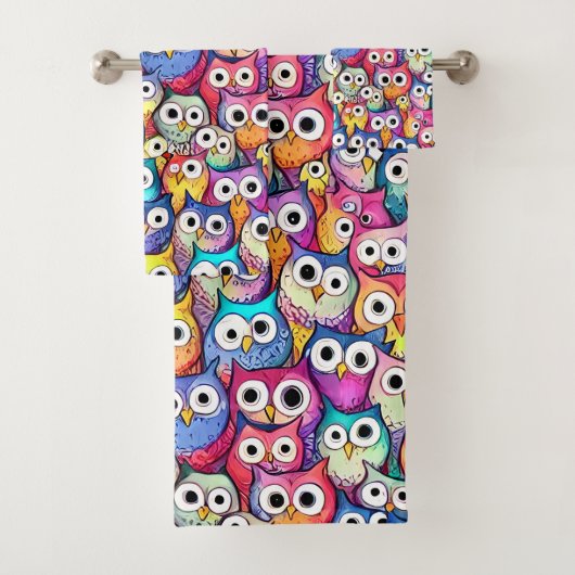 Chouette face mignonette motif d'oiseaux de bois b (En situation)