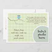 Chouette Faire-part (Devant / Derrière)