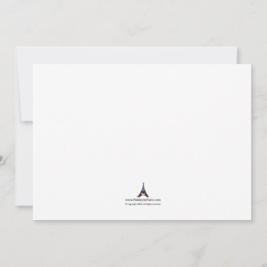 Chouette Faire-part de naissance (Dos)