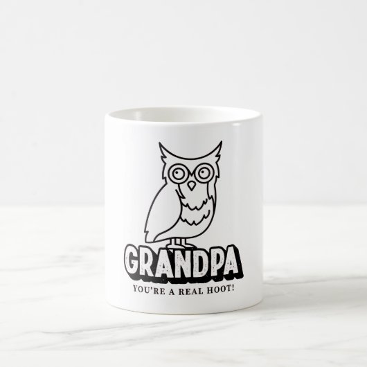 Chouette fête des pères Mug Pour Grand-Père (Centre)