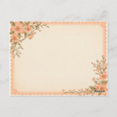Chouette florale de printemps - Carte postale (Dos)
