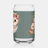 Chouette florale mignonne avec noeud (Droite)