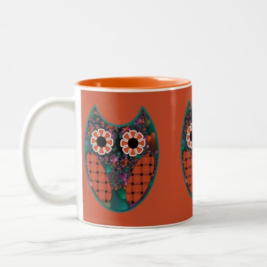 Chouette fractale Mug (Gauche)