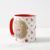 Chouette irky Holiday Mug (Devant gauche)
