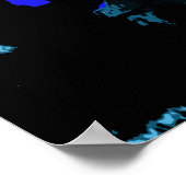 Chouette Lune De Nuit Sur Une Affiche De Branche (Coin)