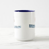 Chouette mignonne en Knit Stocker Casquette Mug bl (Centre)