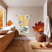 Chouette mignonne et citrouilles d'automne
