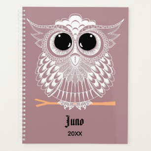 Chouette mignonne Mandala Doodle Motif de henné