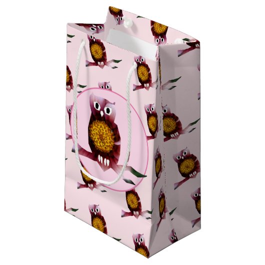 Chouette mignonne, Sac Cadeau personnalisé (Devant Angle)