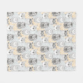 Chouette Motif couvertures en toison (Devant (Horizontal))