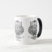 Chouette - Mug de morphing (11oz) (Devant droit)