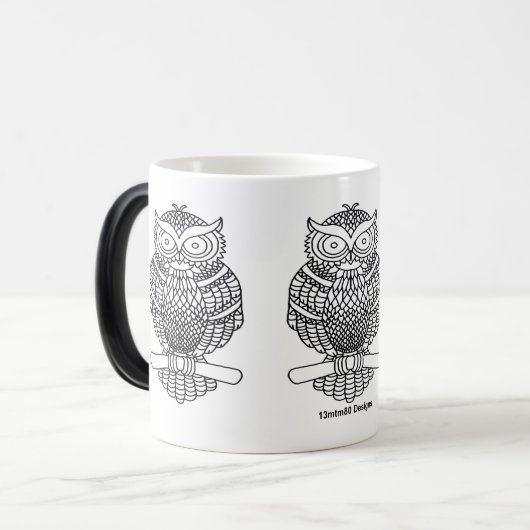 Chouette - Mug de morphing (11oz) (Devant gauche)