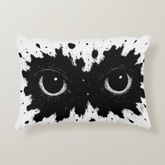 Chouette née de l'encre — Coussin de sigilée noctu (Devant)