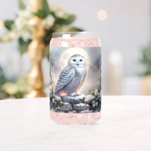 Chouette neigeuse dans le jardin d'hiver Lune (Insitu (Mariage))