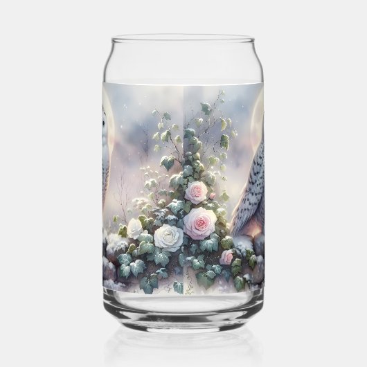 Chouette neigeuse dans le jardin d'hiver Lune (Droite)