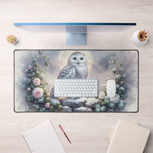 Chouette neigeuse dans le jardin d'hiver Lune (Bureau 1)