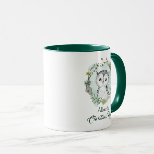 Chouette Noël Mug (Devant droit)
