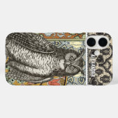 Chouette personnalisée Damask iPhone 7 coque (Verso (horizontal))