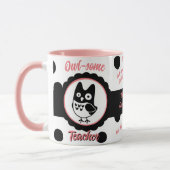 Chouette personnalisée - Mug de l'enseignant (Gauche)