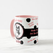 Chouette personnalisée - Mug de l'enseignant (Devant gauche)