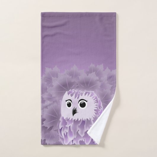 Chouette pourpre (Serviette à main)